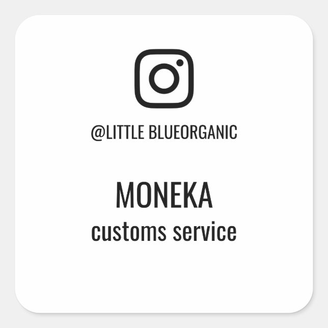 Instagram Sticker | Your Instagram  Sticker (Front)