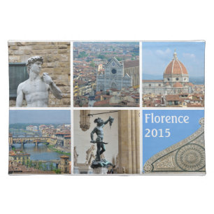 Instagram style travel photo placemat