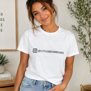 Instagram T-Shirts IG Handle Business Tee Shirts
