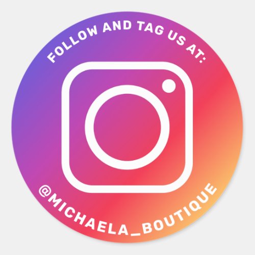 Instagram username name tag business promotional