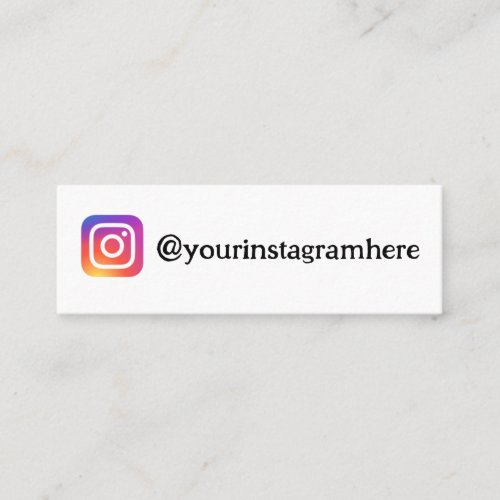 instagram vintage business card