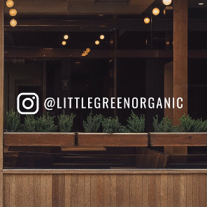 Instagram Window Cling | Your Instagram Name Decal