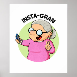 Funny Grandma Cartoon Posters & Prints | Zazzle