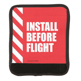 Install Before Flight Luggage Handle Wrap