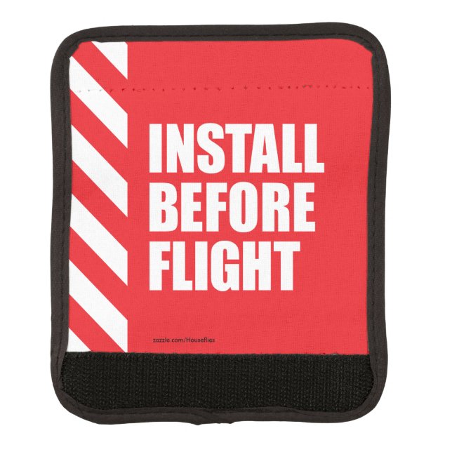 Install Before Flight Luggage Handle Wrap (Front)