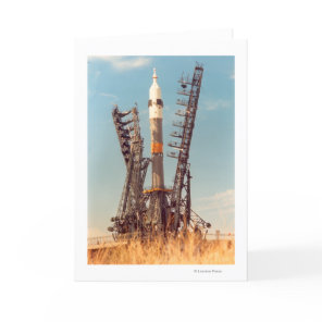 Installation of Soyuz Spacecraft at Baikonur Card