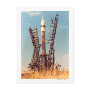 Installation of Soyuz Spacecraft at Baikonur Postcard