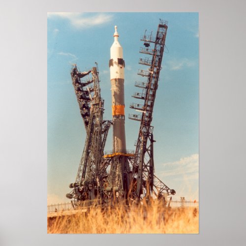 Installation of Soyuz Spacecraft at Baikonur Poster