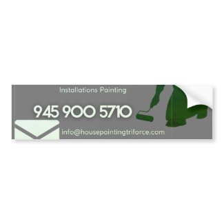 Installations and Painting Bumper Sticker 