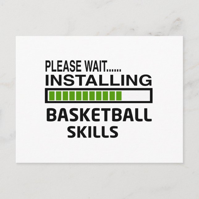 Installing Basketball Skills Postcard (Front)