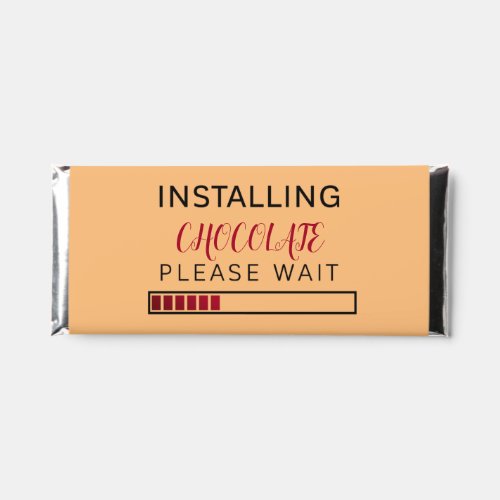 Installing Chocolate Please Wait Computer Status   Hershey Bar Favors