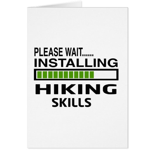 Installing Hiking Skills Cards (Front)