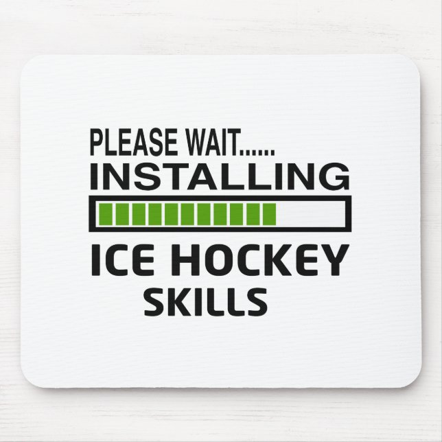 Installing Ice Hockey Skills Mouse Pad (Front)