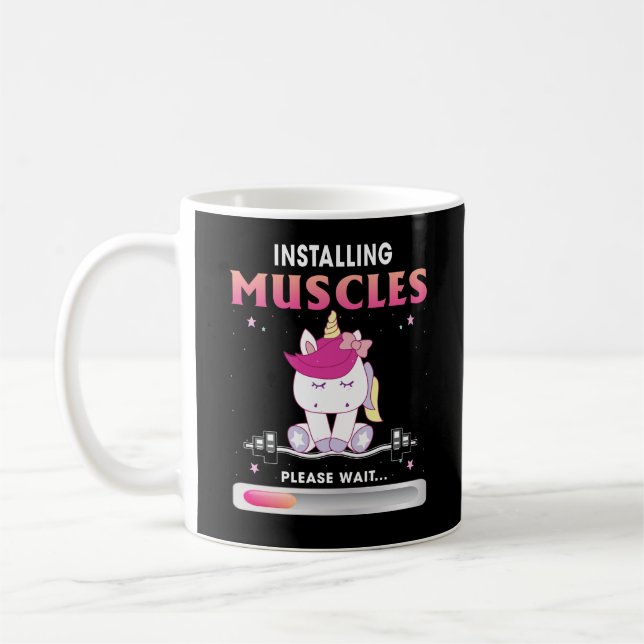 Installing Muscles Please Wait Workout Lover Coffee Mug (Left)
