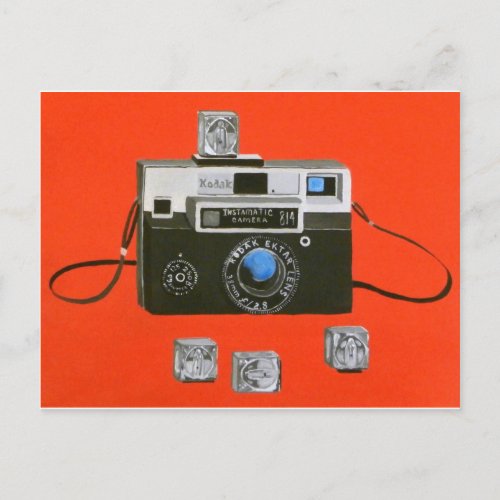 Instamatic Camera with Flashcubes Postcard