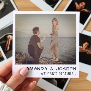 Instant Camera Photo Snapshot Retro Wedding Invitation
