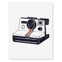 Instant Camera Temporary Tattoo