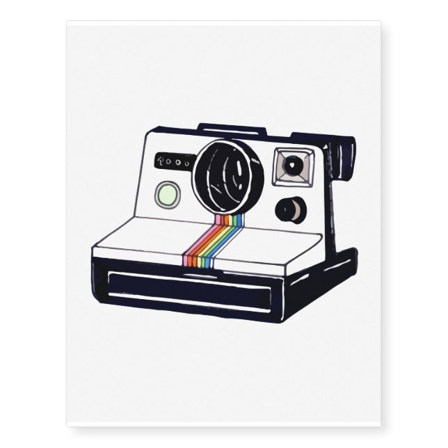 Instant Camera Temporary Tattoo (Front)
