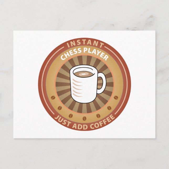 Instant Chess Player Postcard (Front)