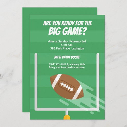 Instant Download Football Party Invitation