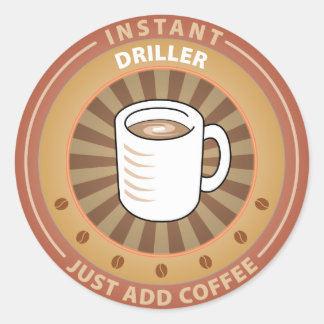 Instant Driller Classic Round Sticker