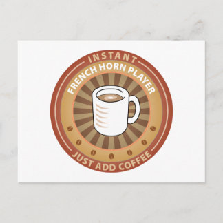 Instant French Horn Player Postcard