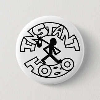 Instant Hobo_Hobo Man_Logo_ Pinback Button