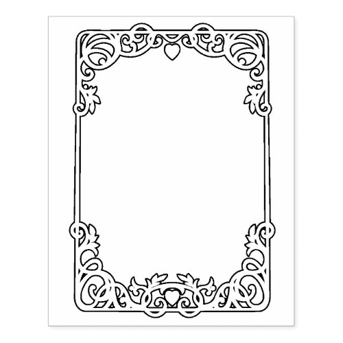 Instant invitation rubber stamp