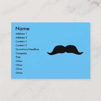 Instant Mustache Business Cards