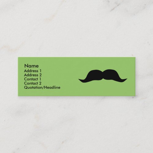 Instant Mustache Profile Cards Business Cards