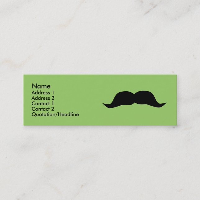 Instant Mustache Profile Cards (Front)
