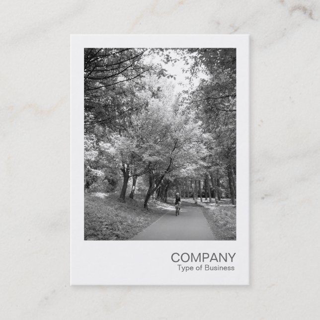 Instant Photo 022 - Cycle Way BW Business Card (Front)