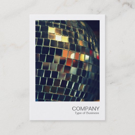 Customizable Instant Photo 051 - Mirror Ball Business Card Templates