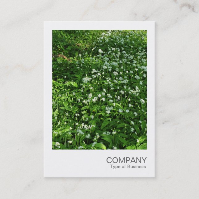 Instant Photo 072 - Woodland Flowers Business Card (Front)