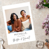 Instant Photo Be My Matron of Honor Proposal