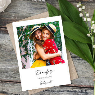 Instant Photo Be My Proposal V3 Handwriting- SQ 2 Invitation