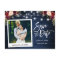 Instant Photo Blue Wood Floral Save The Date
