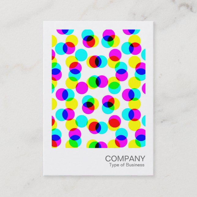Instant Photo - Color Halftone Pattern Business Card (Front)