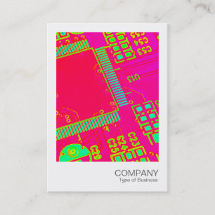 Instant Photo - Colorful Abstract Circuitry Business Card