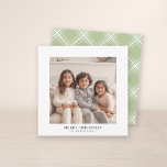 Instant Photo Gallery white border Holiday Card<br><div class="desc">Add your favorite selfie or family snapshot. Use a square photo to create a unique and personal greeting. A simple,  thick white border on the front with an area to add a holiday greeting. If you need to adjust the pictures,  click on the customize tool to make changes.</div>