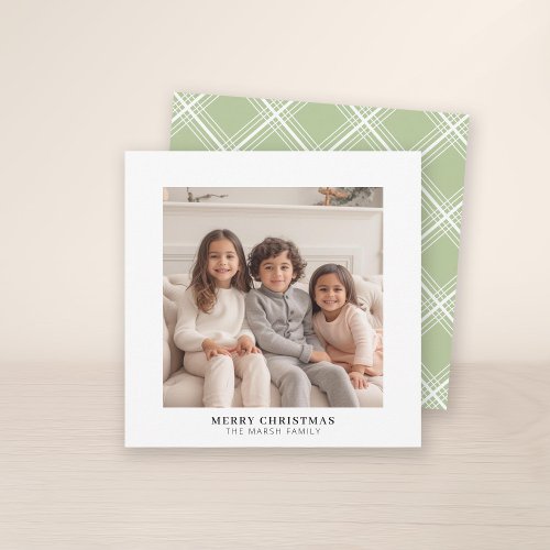 Instant Photo Gallery white border Holiday Card