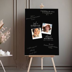 Instant Photo Graduation Party Signature Black Foam Board
