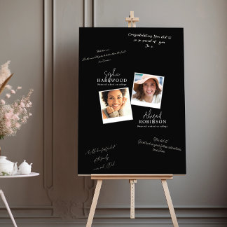 Instant Photo Graduation Party Signature Black Foam Board