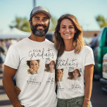 Instant Photo Joint Graduation T-Shirt<br><div class="desc">Celebrate your graduation in style with our personalized joint graduation t-shirts! These one-of-a-kind tees feature the names and college/school of both graduates, making it a perfect memento for you and your fellow graduate. Stand out from the crowd and show off your academic achievements with our custom-designed t-shirts. Order yours today...</div>