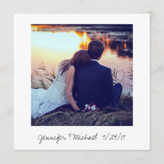 Instant Photo Look Wedding Photo Thank You