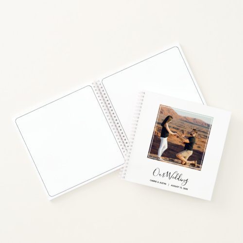 Instant Photo Message Wedding Guest Notebook