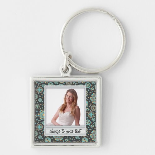 Instant photo _ photoframe with pattern keychain