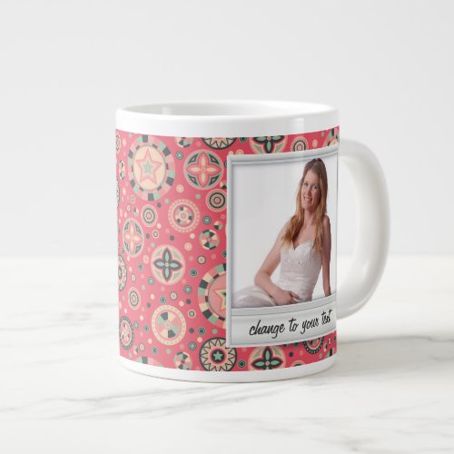Instant photo _ photoframe with pattern large coffee mug