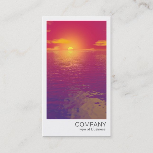 Instant Photo - Red Sunset/Sunrise Business Card (Front)