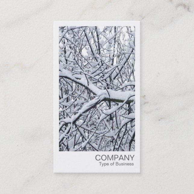 Instant Photo - Snowy Branches Business Card (Front)